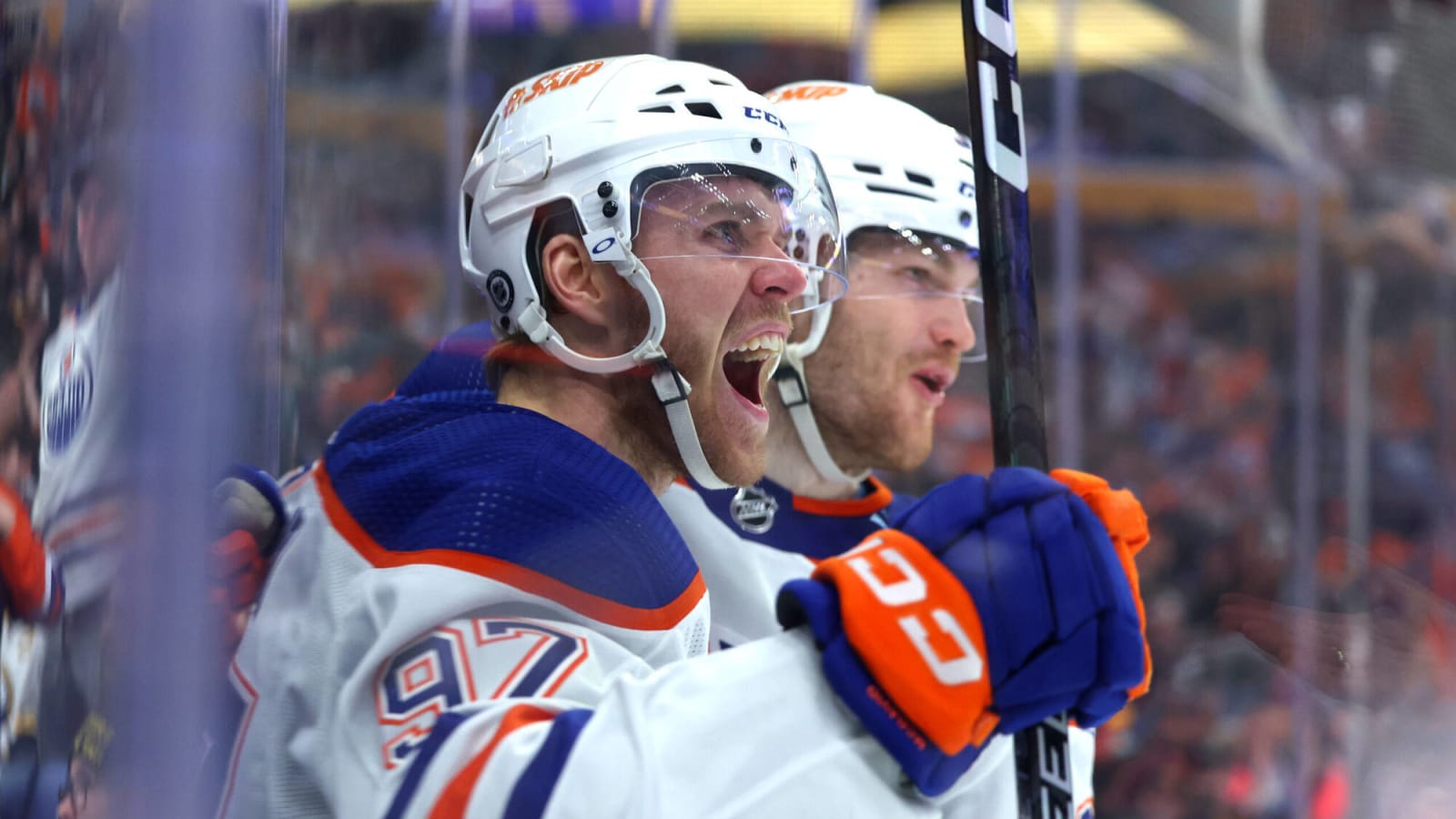 Edmonton Oilers forward Connor McDavid scores his 60th goal in a season for the first time in his career