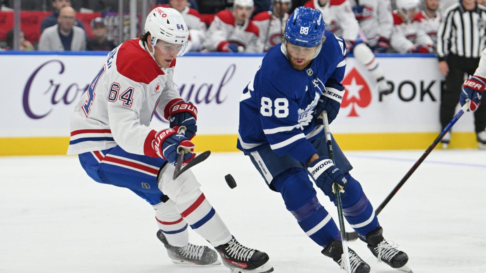 John Tavares, William Nylander score in Maple Leafs’ 4-2 loss to Canadiens
