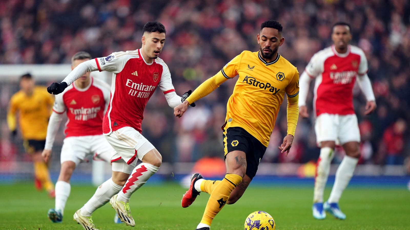 Arsenal 2 – 1 Wolves: Matheus Cunha scores 86th-minute goal (video)