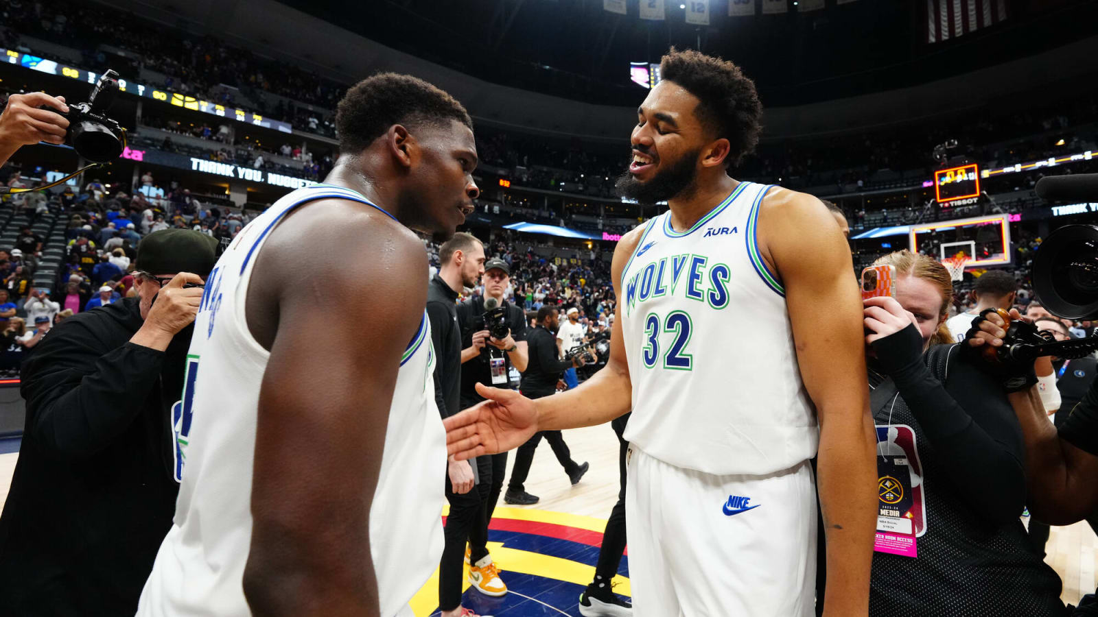 Timberwolves storm back down 20 to take Game 7 from Nuggets