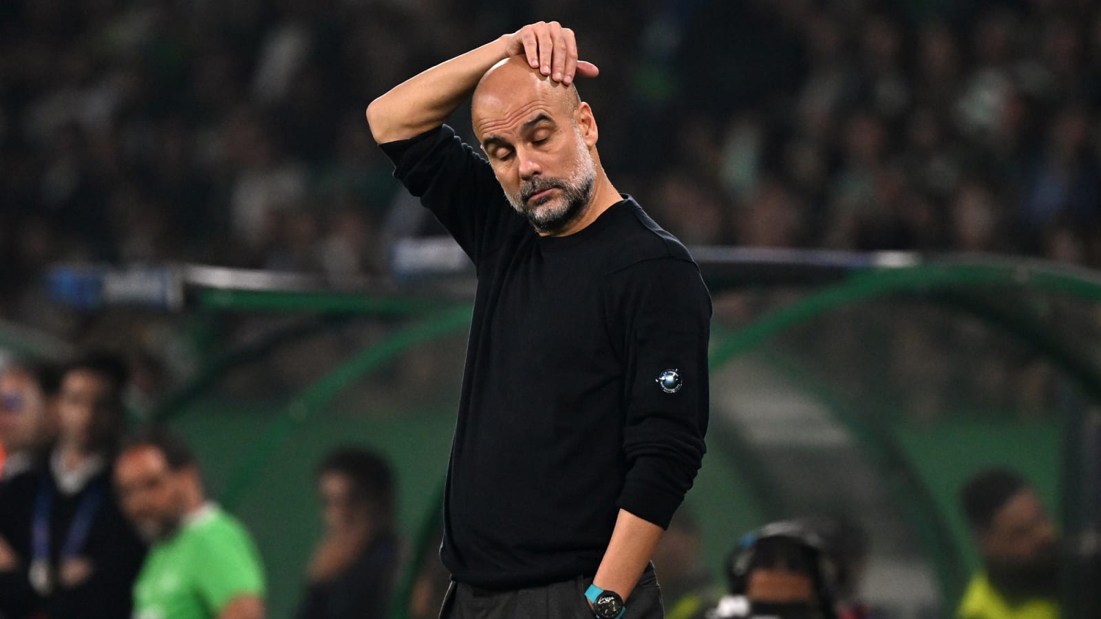 Pep Guardiola reacts bitterly to Sporting defeat; aims dig at Manchester United