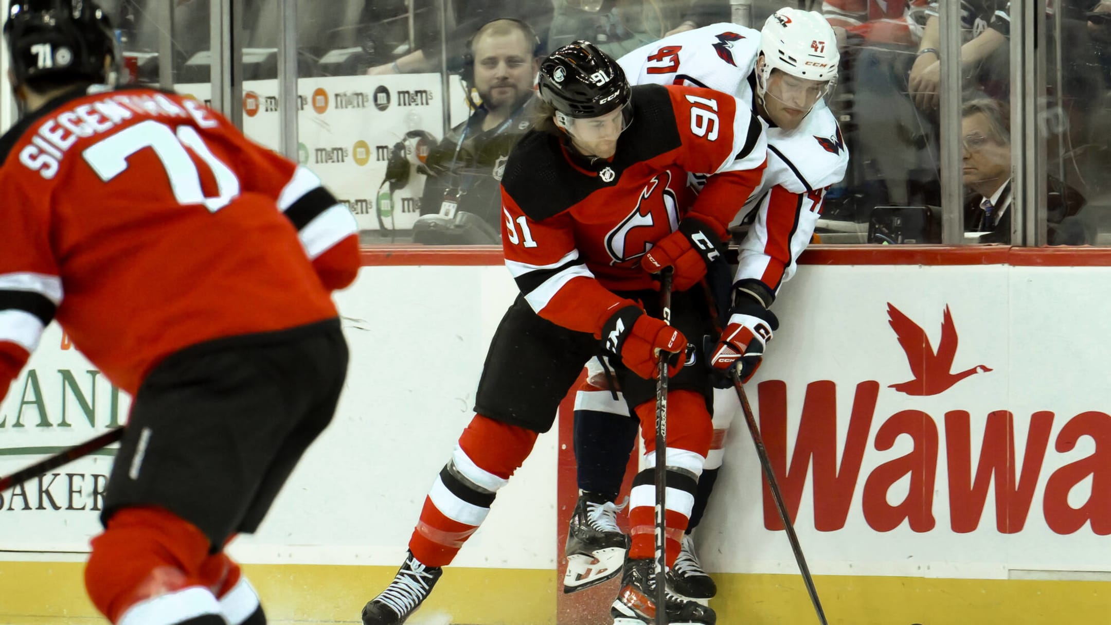 Luke Hughes New Jersey Devils Autographed 16 x 20 NHL Debut Photograph