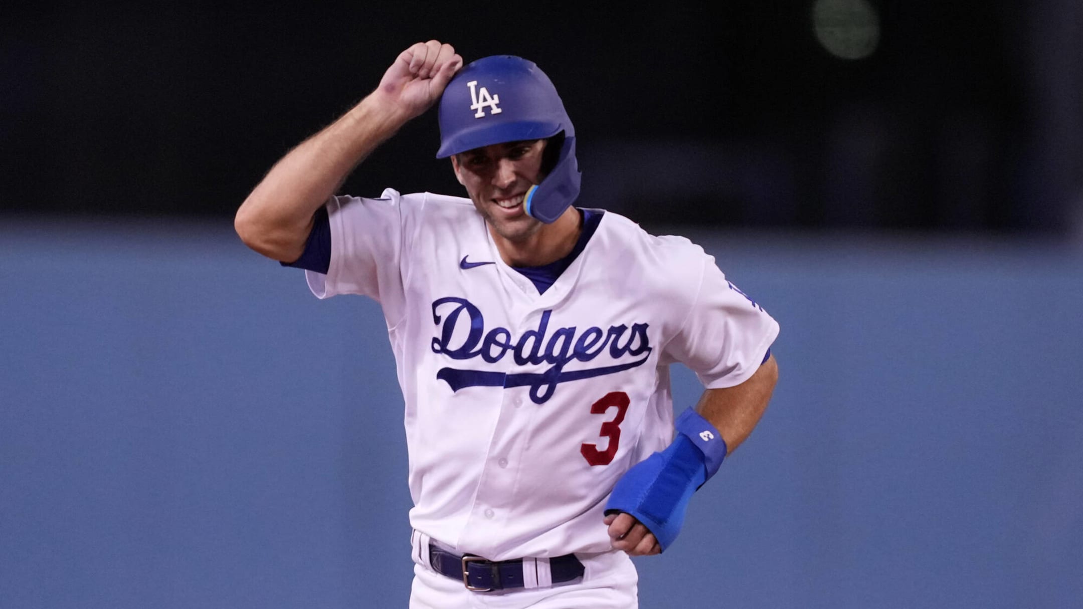 The Los Angeles Dodgers Baseball team welcomed back Chris Taylor