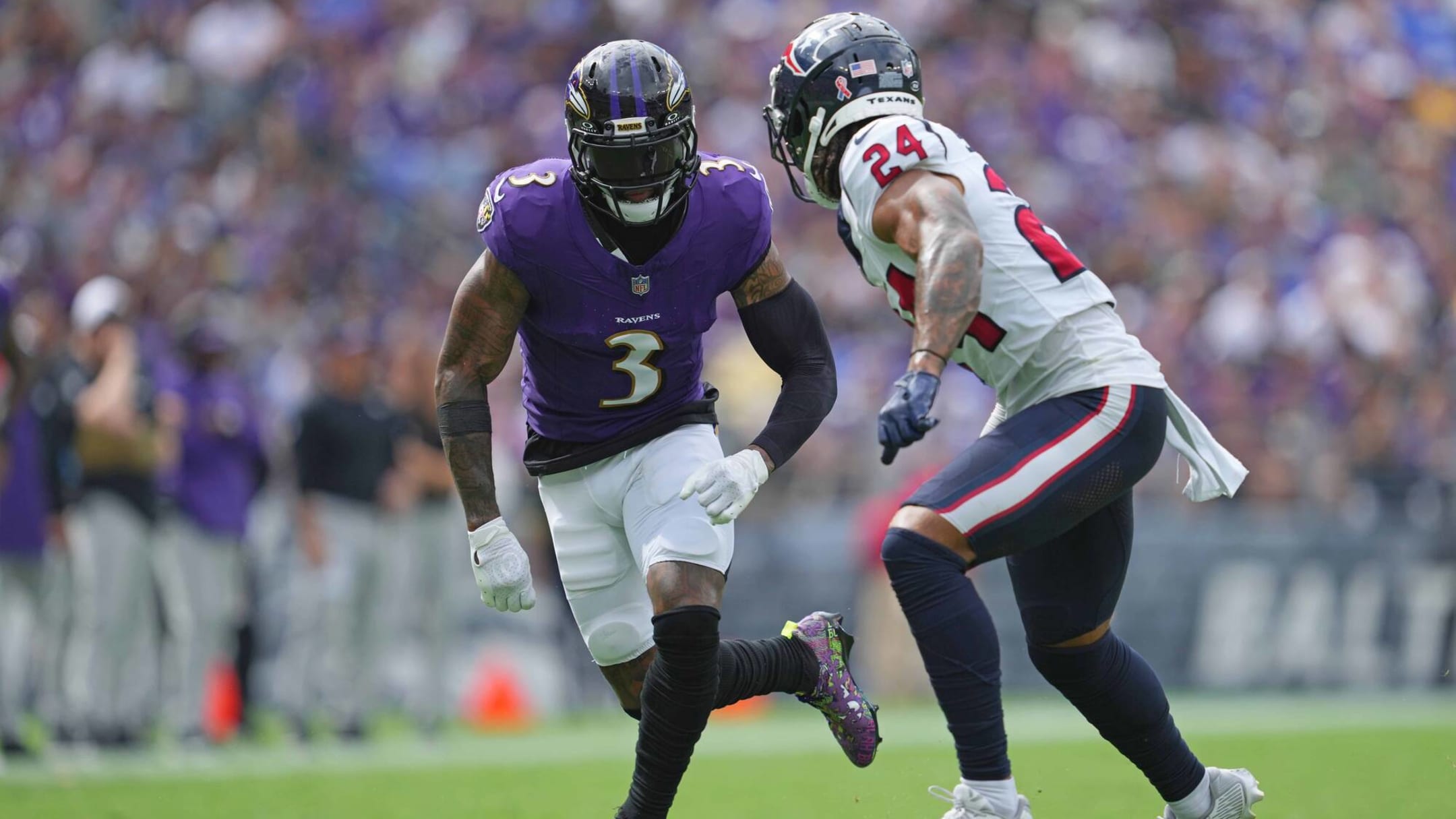 Ravens WR Odell Beckham Jr. Ruled OUT with an Ankle Injury