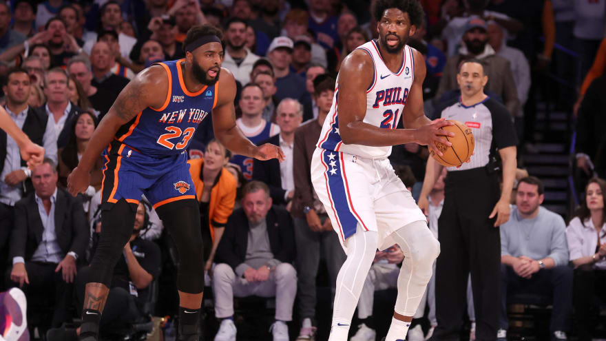 Philadelphia 76ers: Joel Embiid Drops 1-Word Reaction to Crazy Game 1 Finish Between Knicks, Pacers