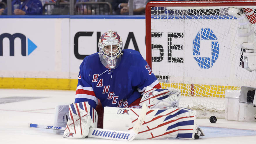 Rangers’ Igor Shesterkin off to historic start in postseason with massive 2OT win over Carolina