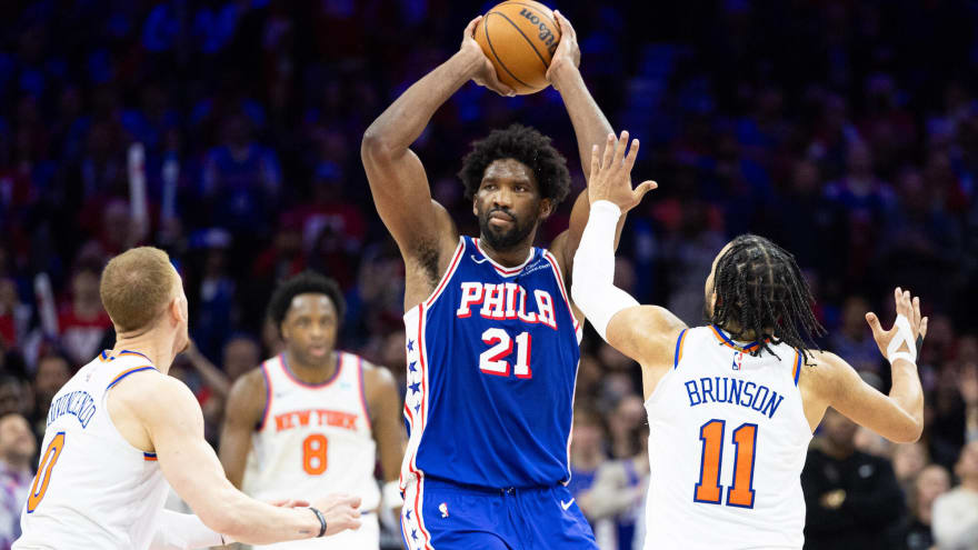  Philadelphia 76ers Star Joel Embiid Dealing With Mysterious Facial Injury Amid 50-Piece in Game 3 Win Vs. Knicks