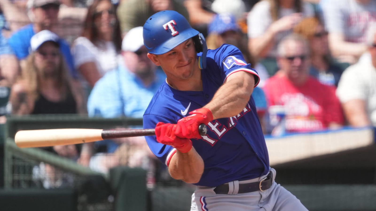Wyatt Langford gets the Major League Baseball roster call from Rangers’ brass
