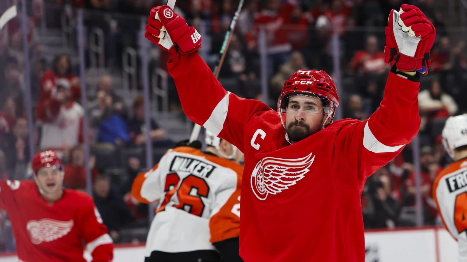 Red Wings Notebook: Captain Larkin Celebrates Milestone Goal