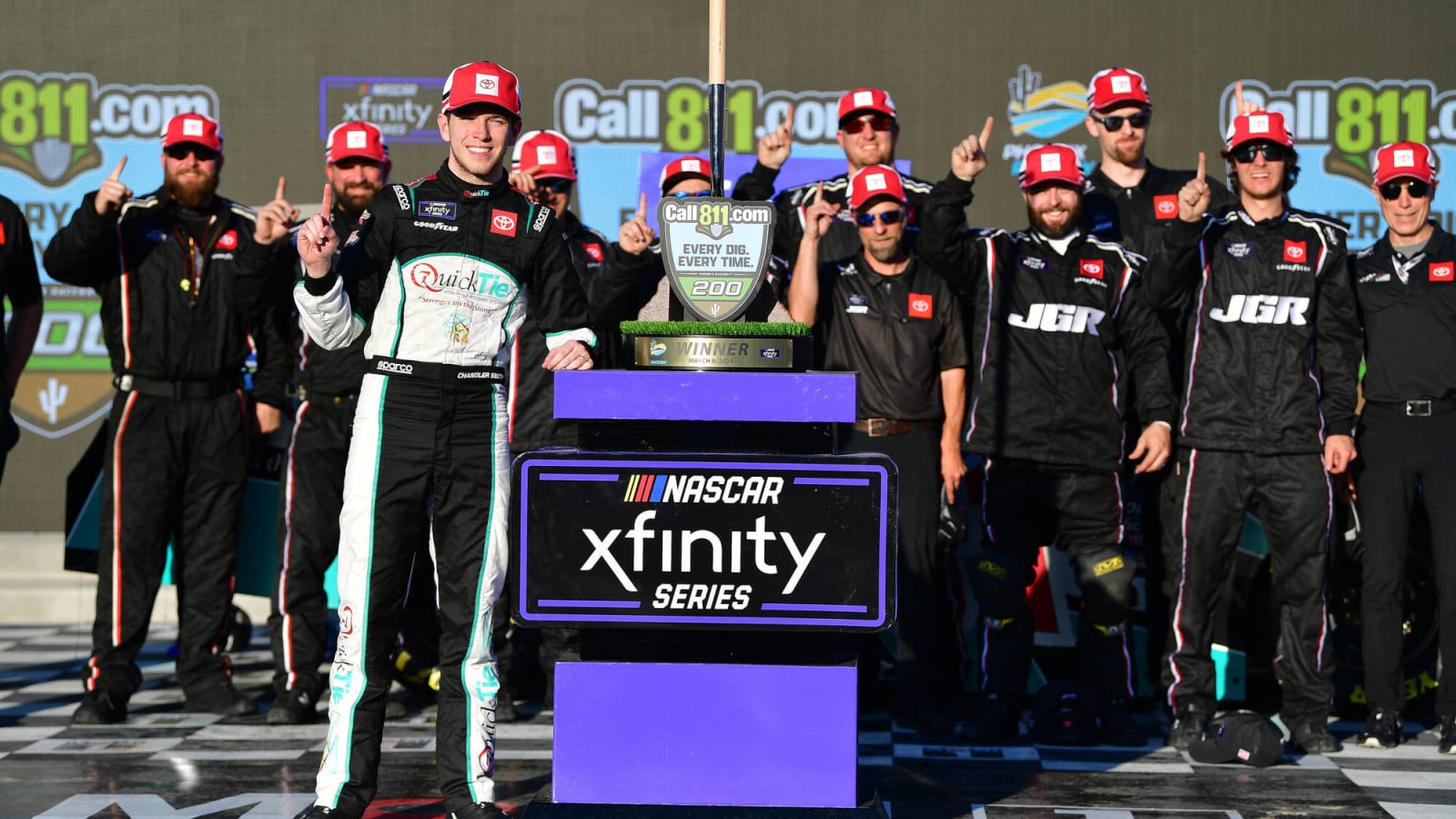 Chandler Smith wins NASCAR Xfinity Series race in overtime at Phoenix Raceway