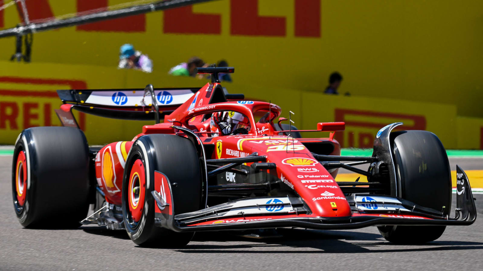 Charles Leclerc claims Ferrari needs to keep ‘feet on the ground’ after dominating Friday’s running at the Imola circuit