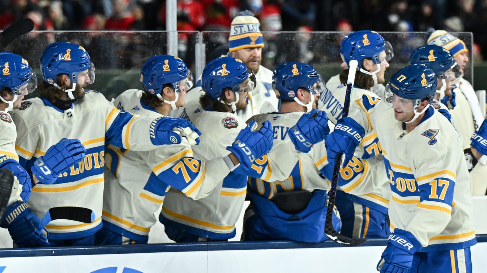 The wildest fight of the season occurred during the Winter Classic between Chicago and St. Louis