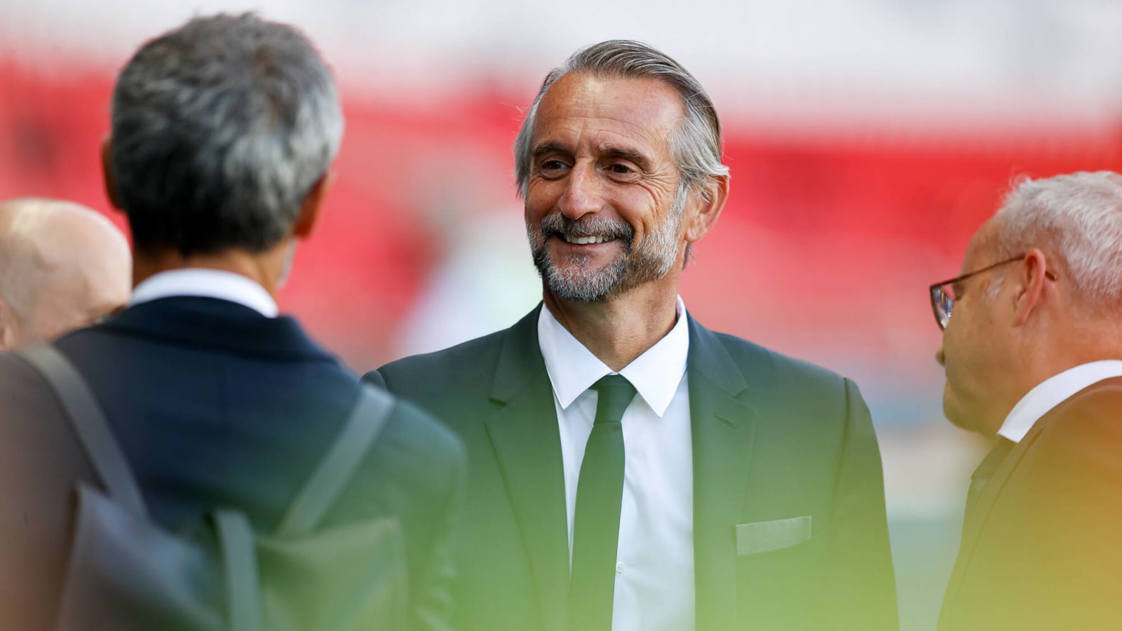 Photo: Jean-Claude Blanc and Jason Wilcox spotted in the stands at Selhurst Park