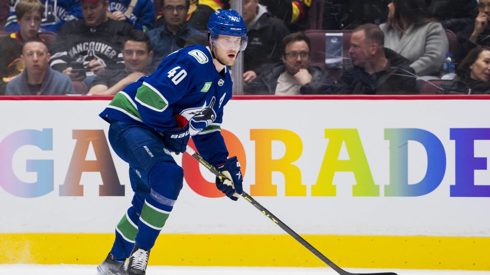 VIDEO: Elias Pettersson throws massive hits in a 5-4 comeback loss to fellow Canucks prospect Jackson Dorrington