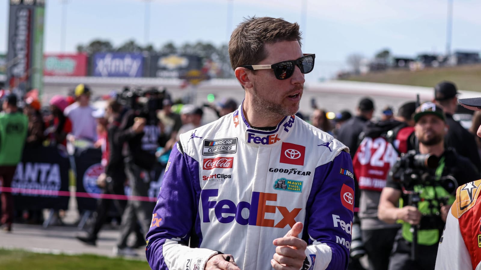 Denny Hamlin doubts ‘he is cursed’ after getting wrecked thrice at Atlanta