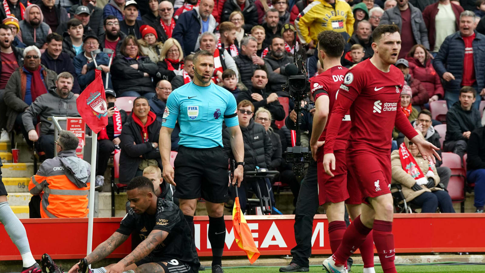 FA come to their decision regarding match official’s alleged elbowing of Liverpool’s Andrew Robertson