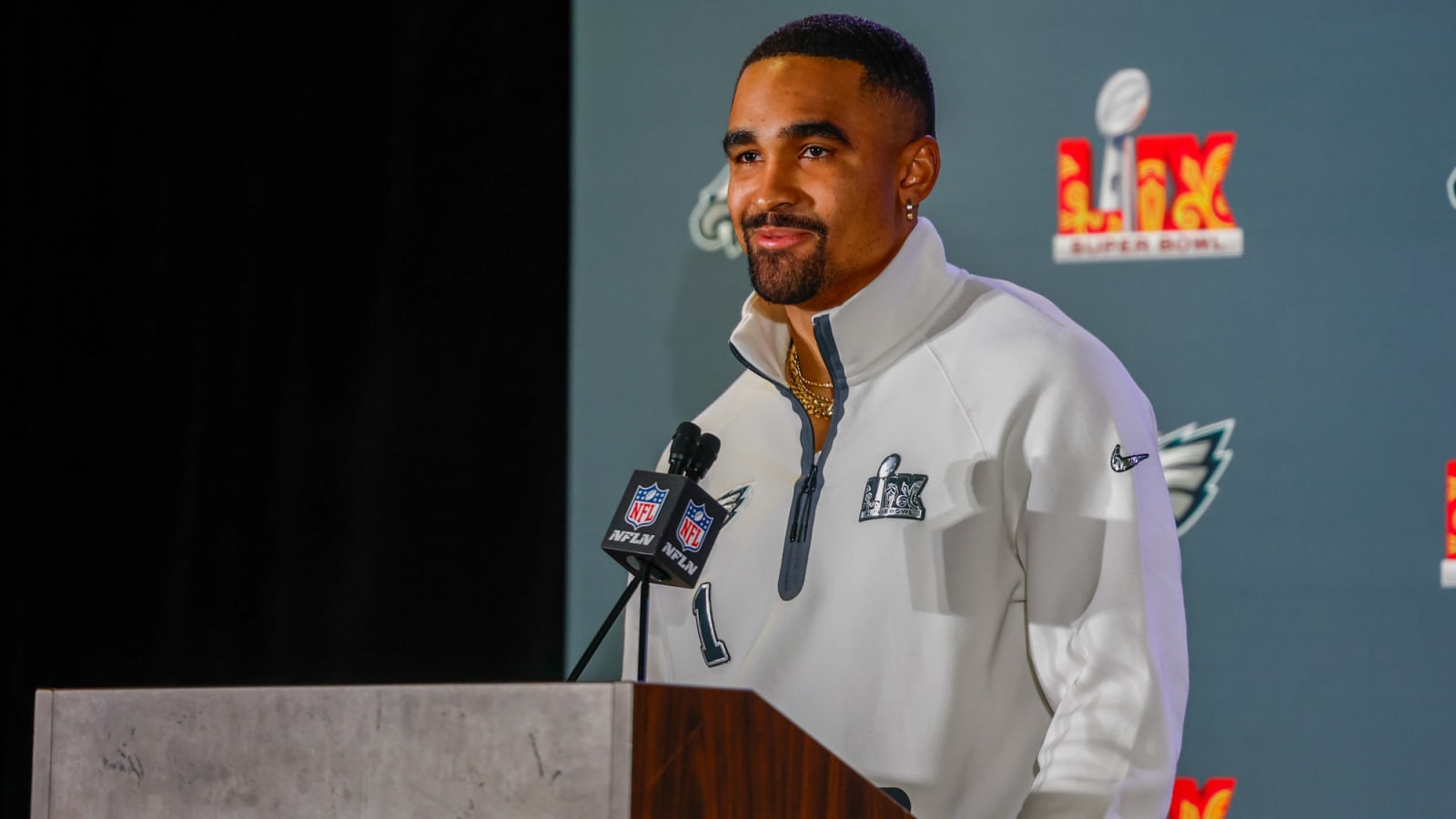 Jalen Hurts sends thank you message to Fiancée Bry Burrows ahead of Super Bowl