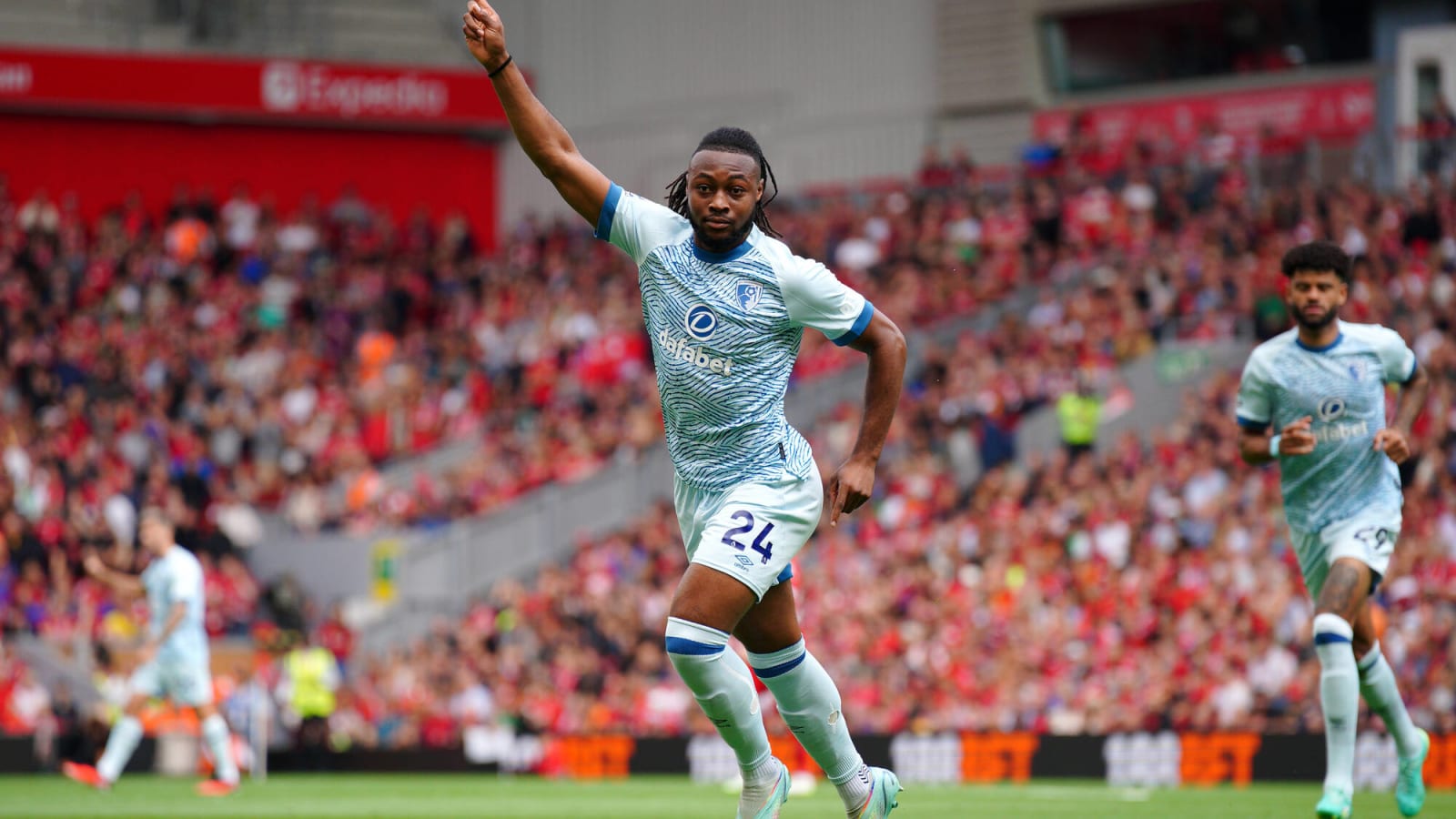 Watch: Antoine Semenyo gives Bournemouth the lead after a poor mistake from Trent Alexander-Arnold