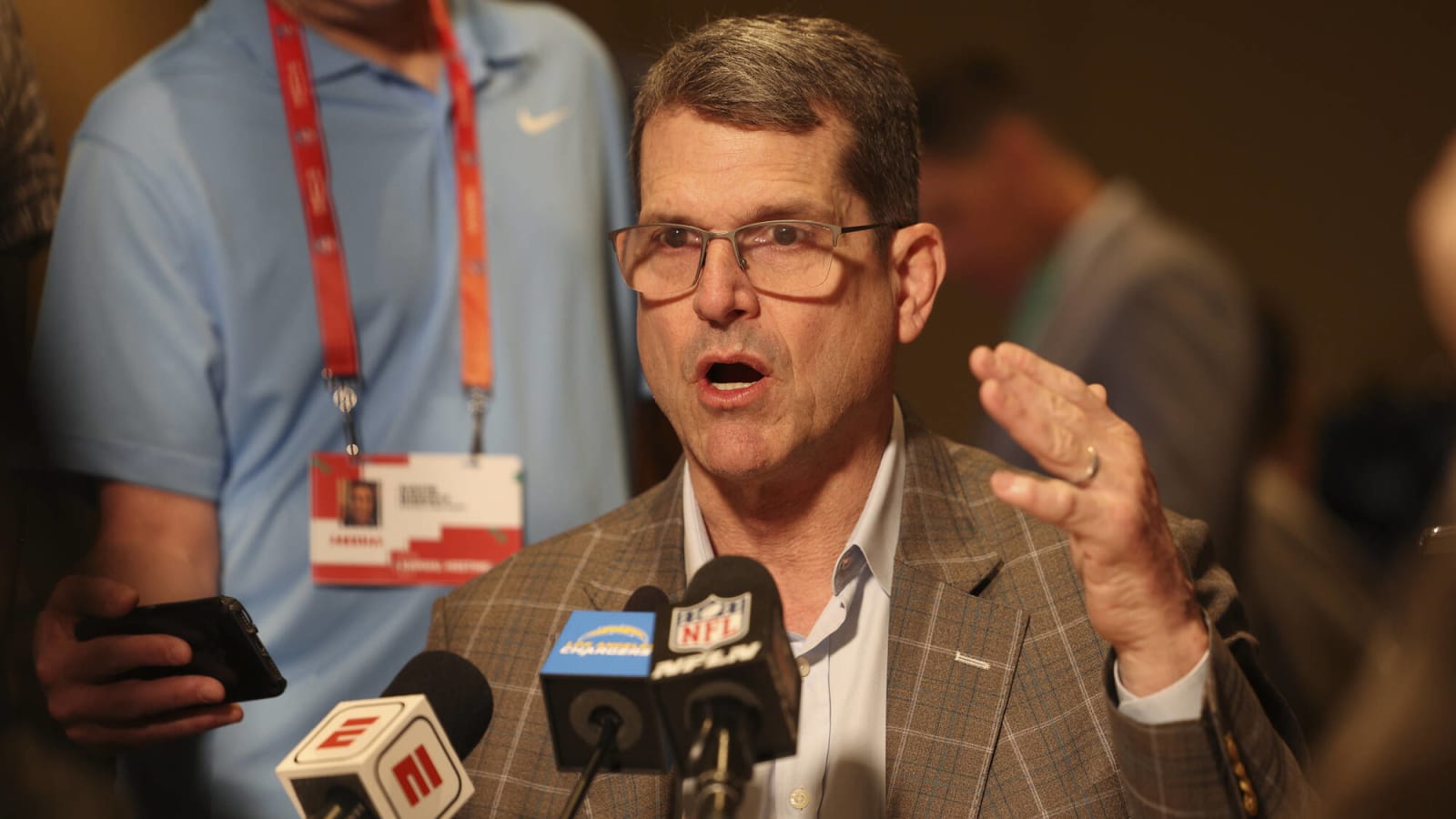 AFC Notes: Jim Harbaugh, Zach Wilson, Broncos, Chargers