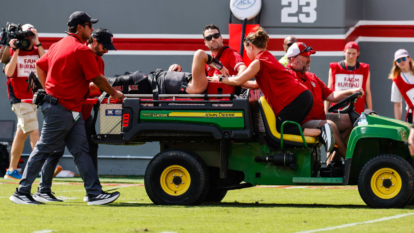 NC State QB released from hospital following scary hit
