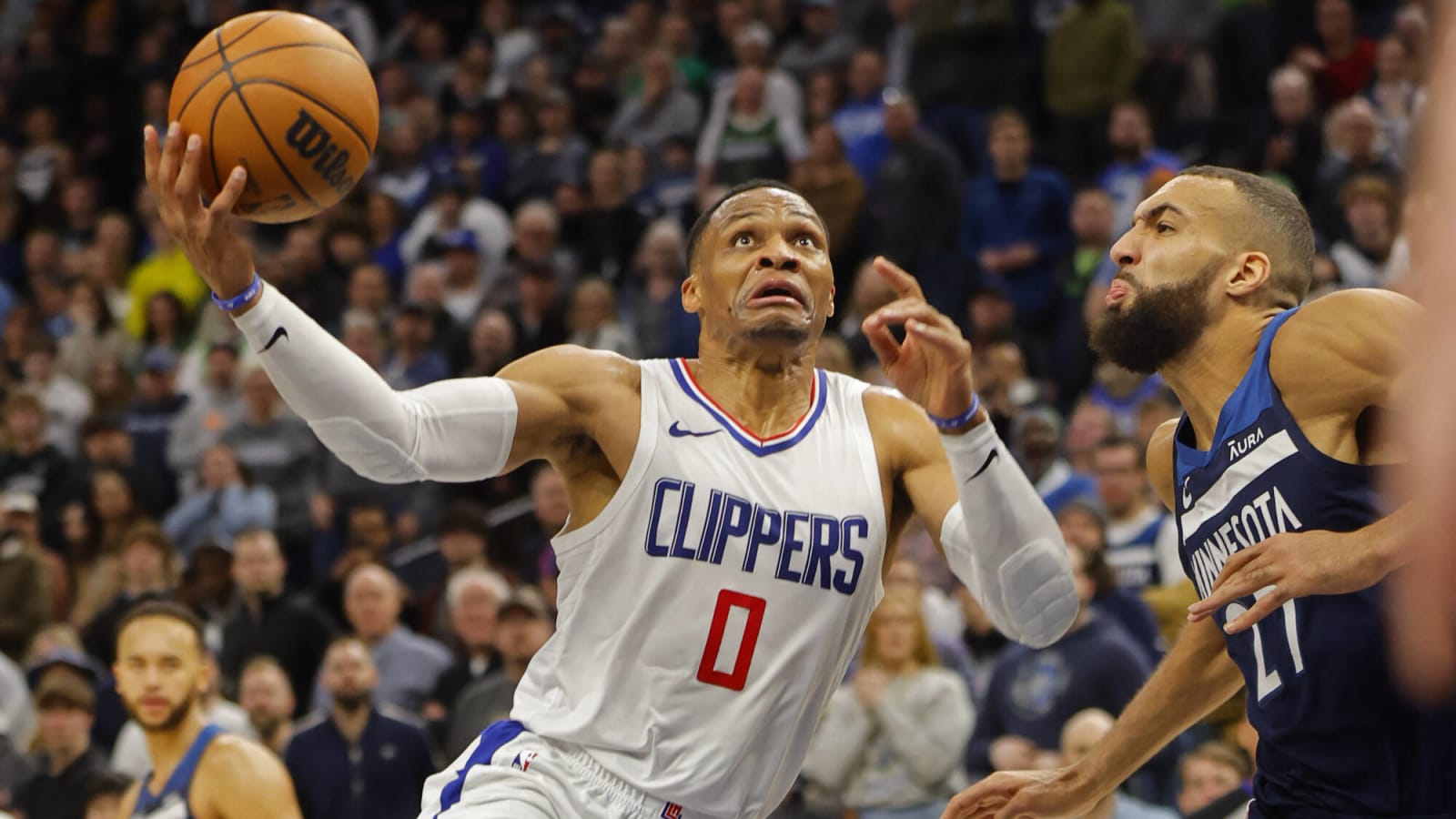 Russell Westbrook And Clippers Bench Mock Rudy Gobert As He Misses Free Throws
