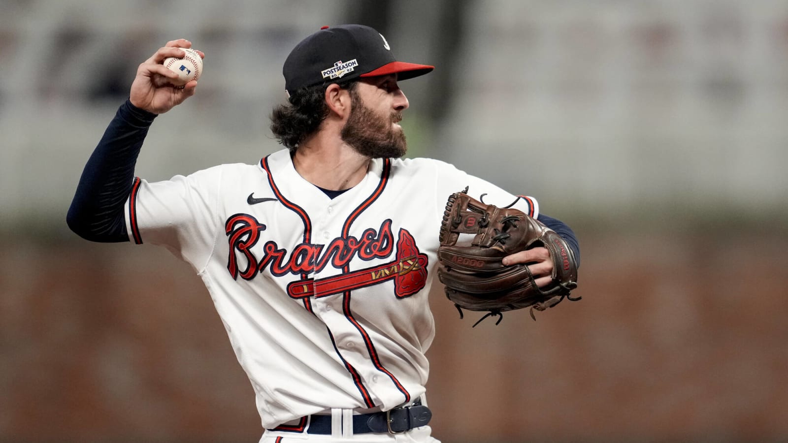 Atlanta Braves News Now - Why does Dansby #Swanson wear his glove on his  head?