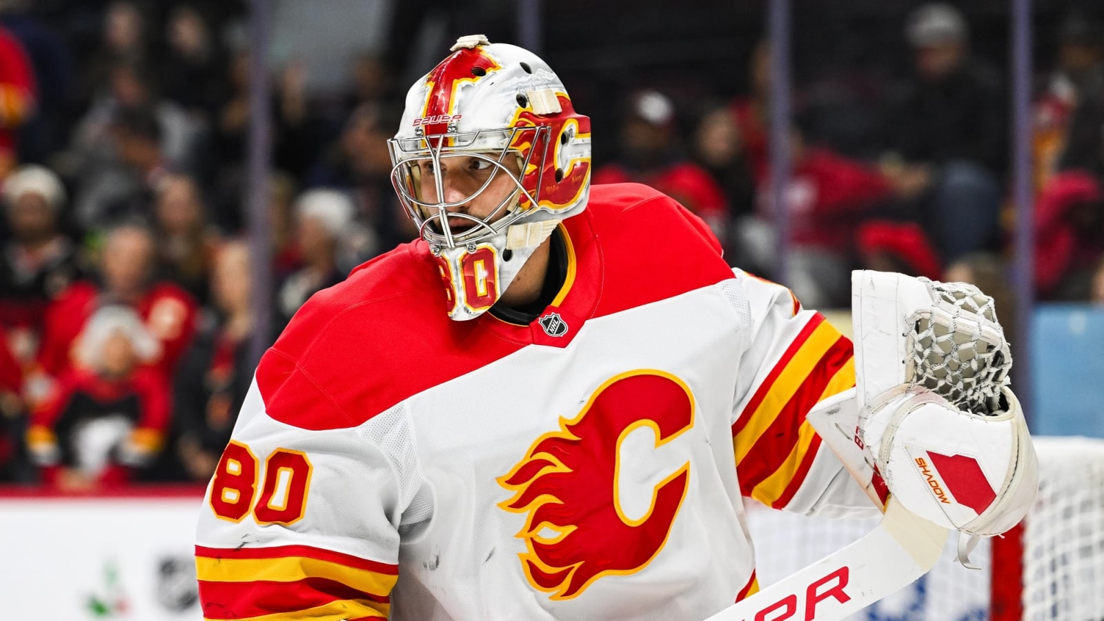 Dan Vladar helped the Flames to a huge victory over the Avalanche, ‘owes Sharky a dinner’ for shootout winner