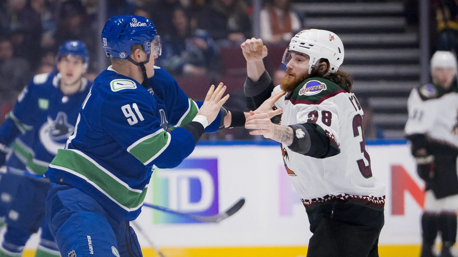 Coyotes’ Liam O’Brien fined for roughing vs. Canucks
