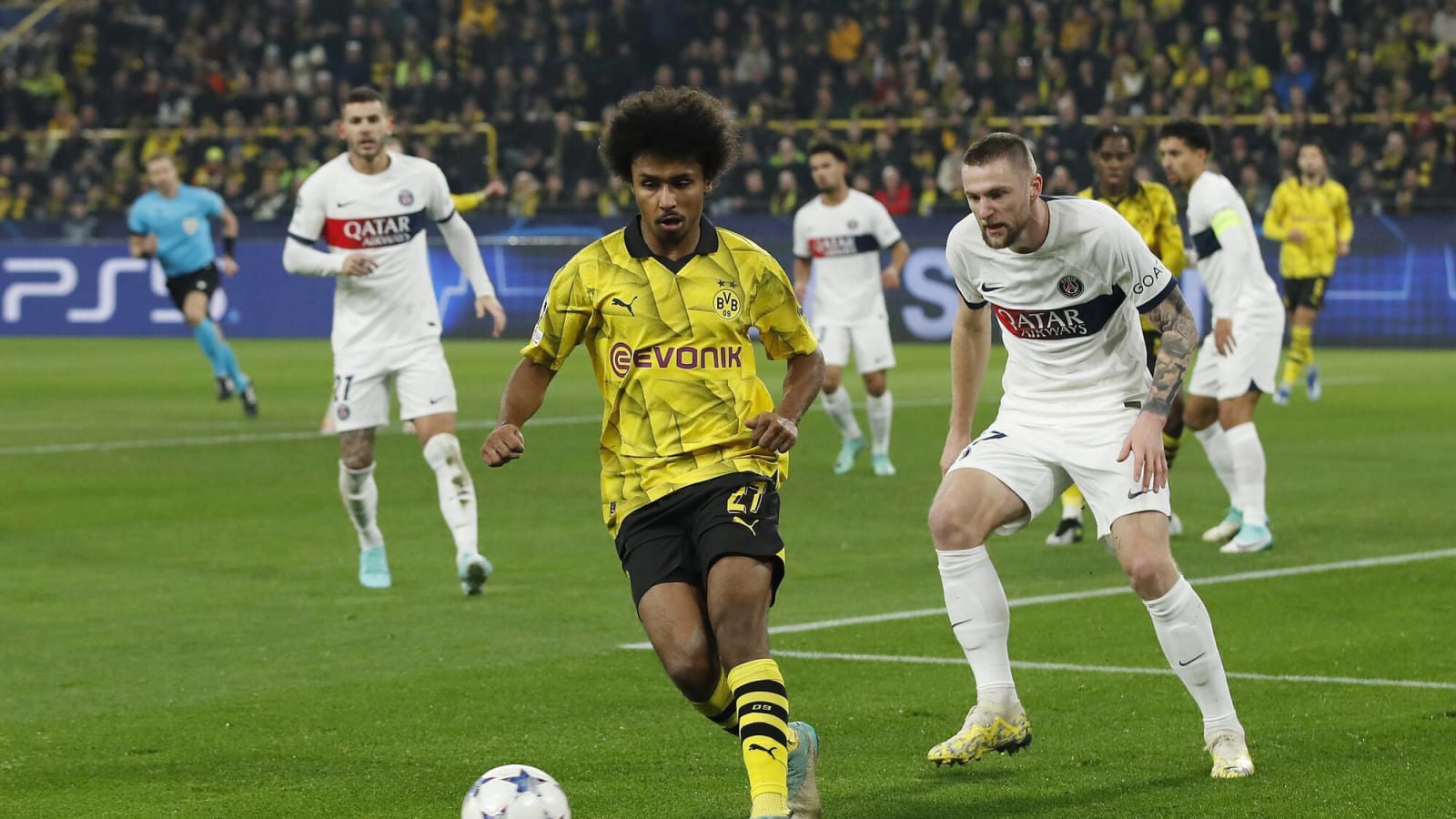 Watch: Dortmund break deadlock but PSG answer back with a rocket from their teenage sensation