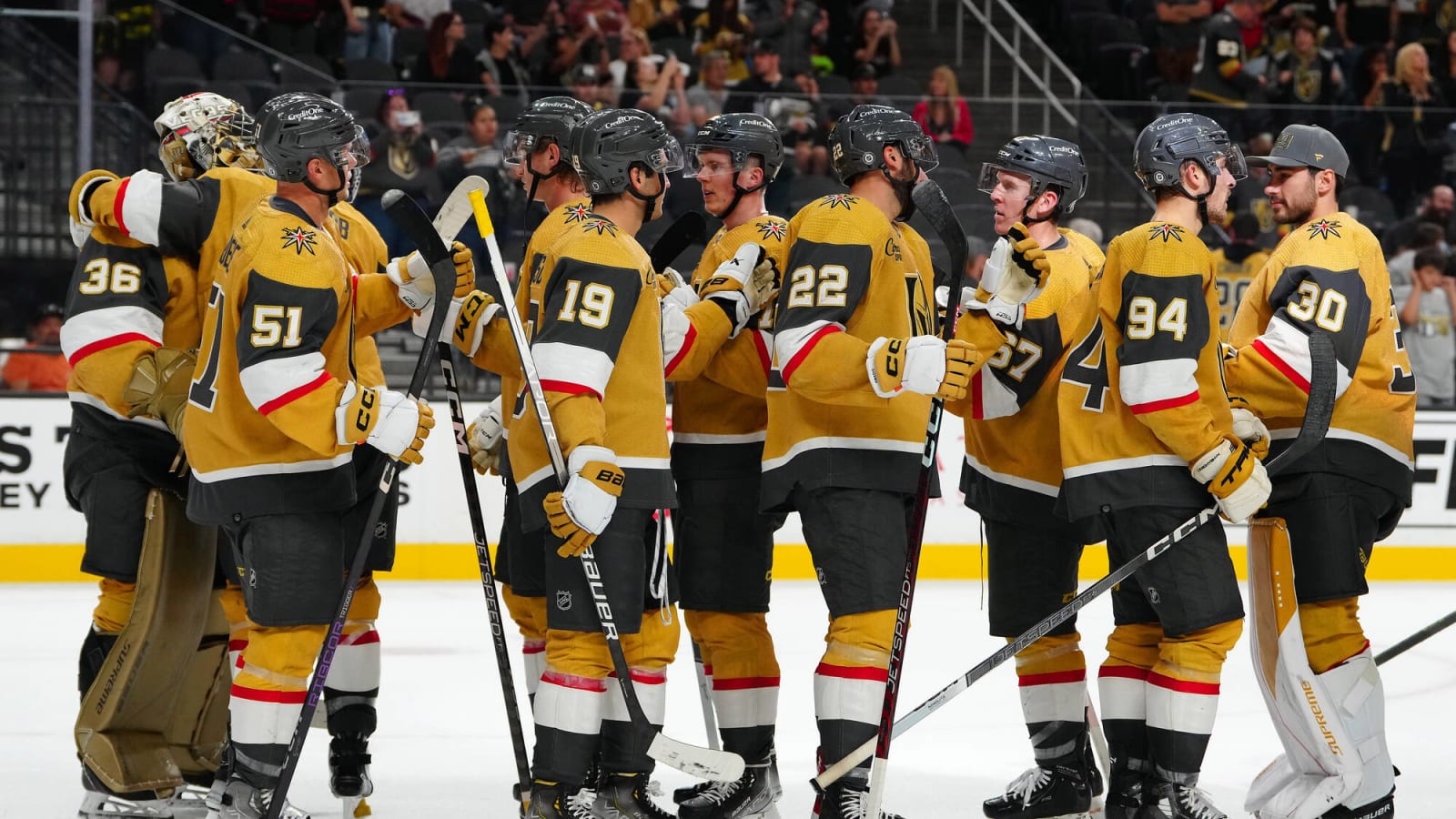 Golden Knights raise Stanley Cup championship banner before season