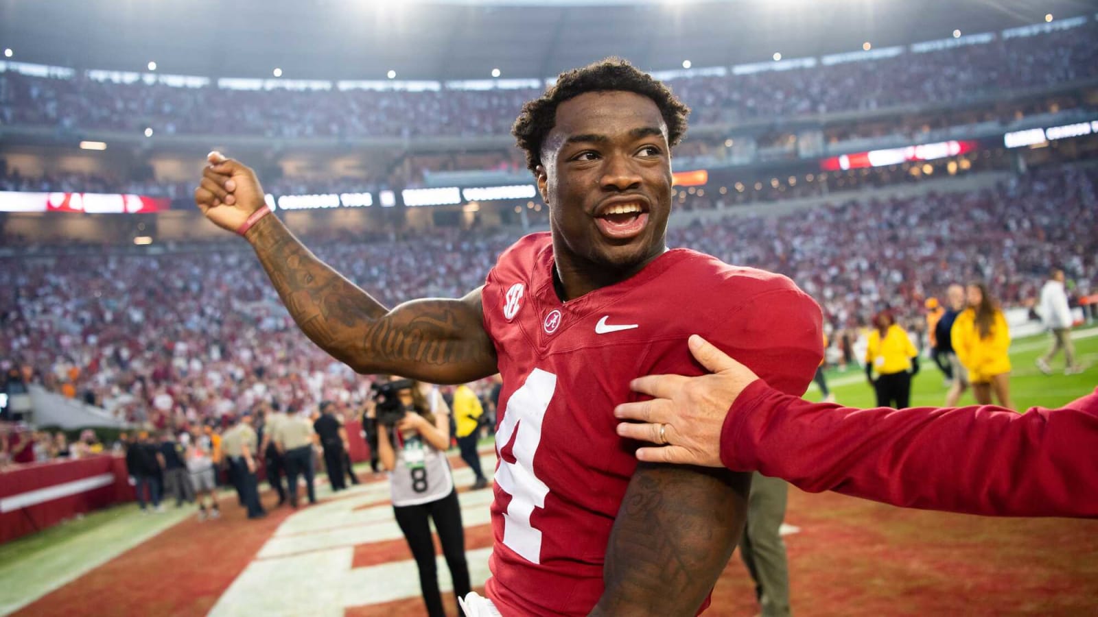 Why Jalen Milroe making show appearances is good for the Alabama brand?