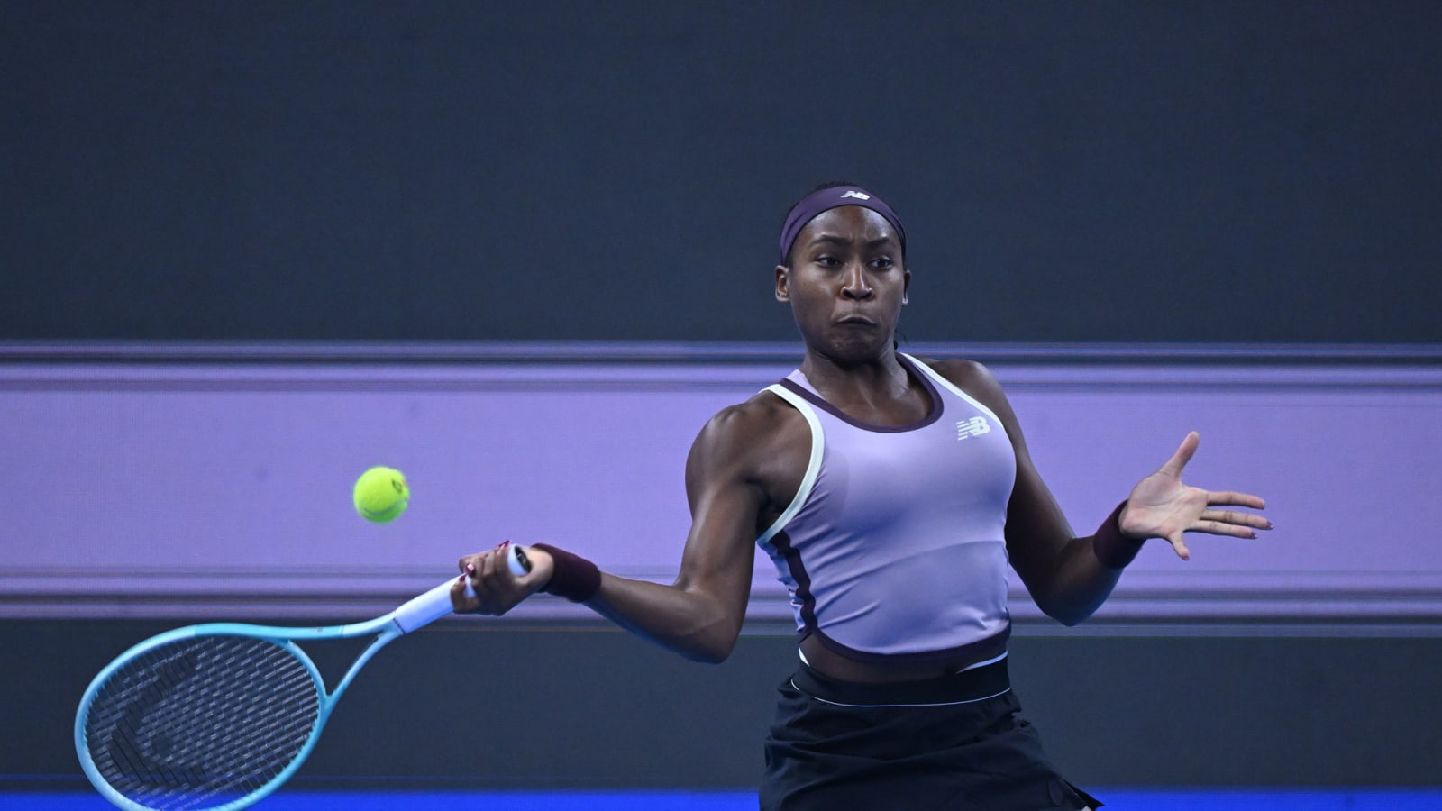 Coco Gauff reacts to becoming the 1st American woman since Serena Williams to win the China Open title