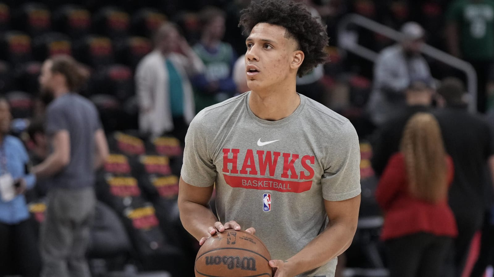 Hawks’ Jalen Johnson working out with LeBron James
