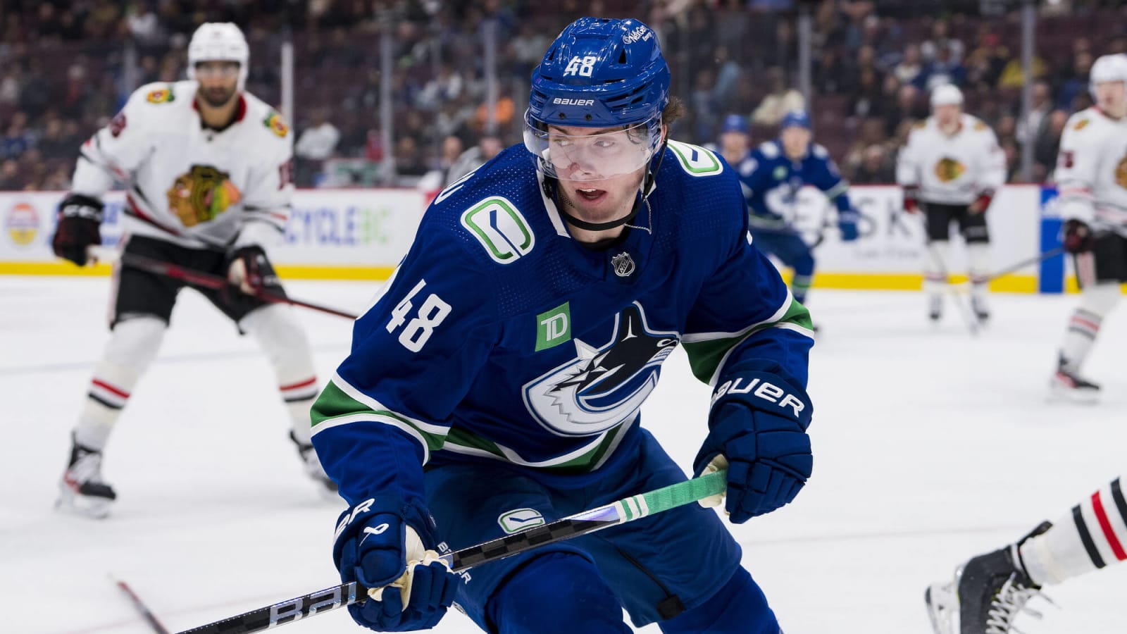 Woo, McWard, Johansson: Which Canucks RHD prospect plays the most NHL games next season?