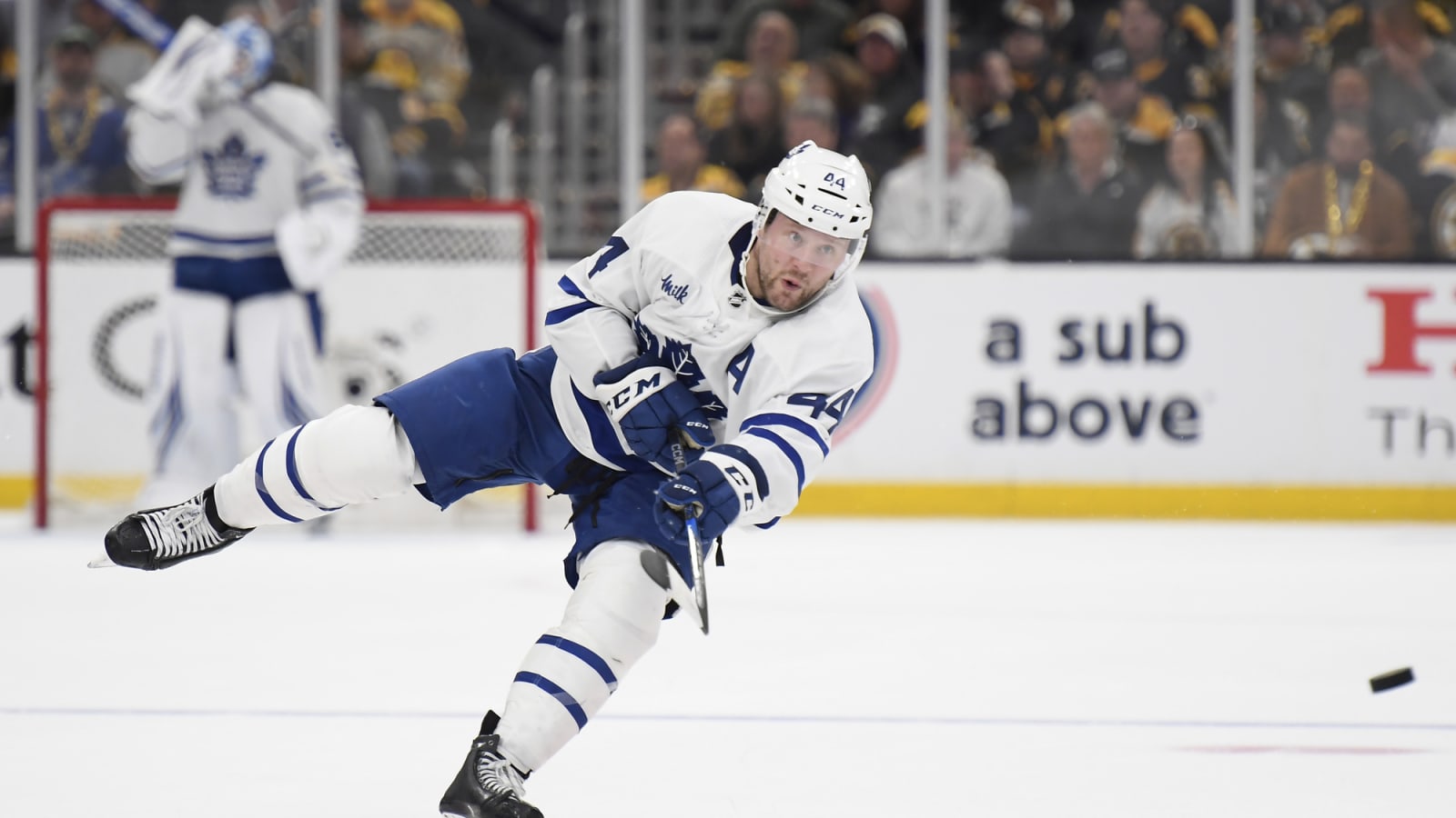 Leafs Defender Morgan Rielly Not a Fan of the Snow Shower He Got From Andrei Vasilevskiy During Warmups