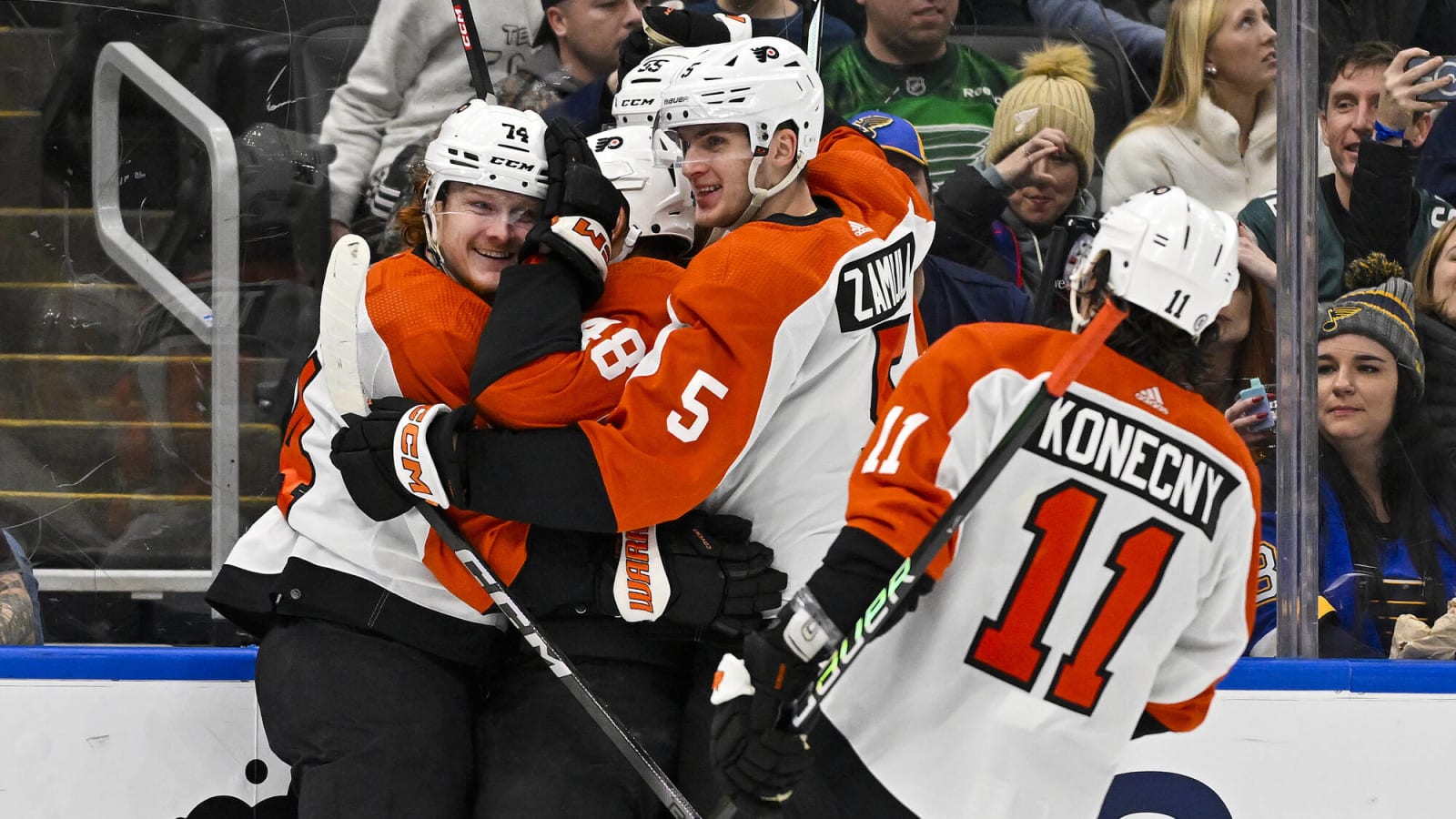 Flyers Still Streaking After 4-2 Win vs. Blues