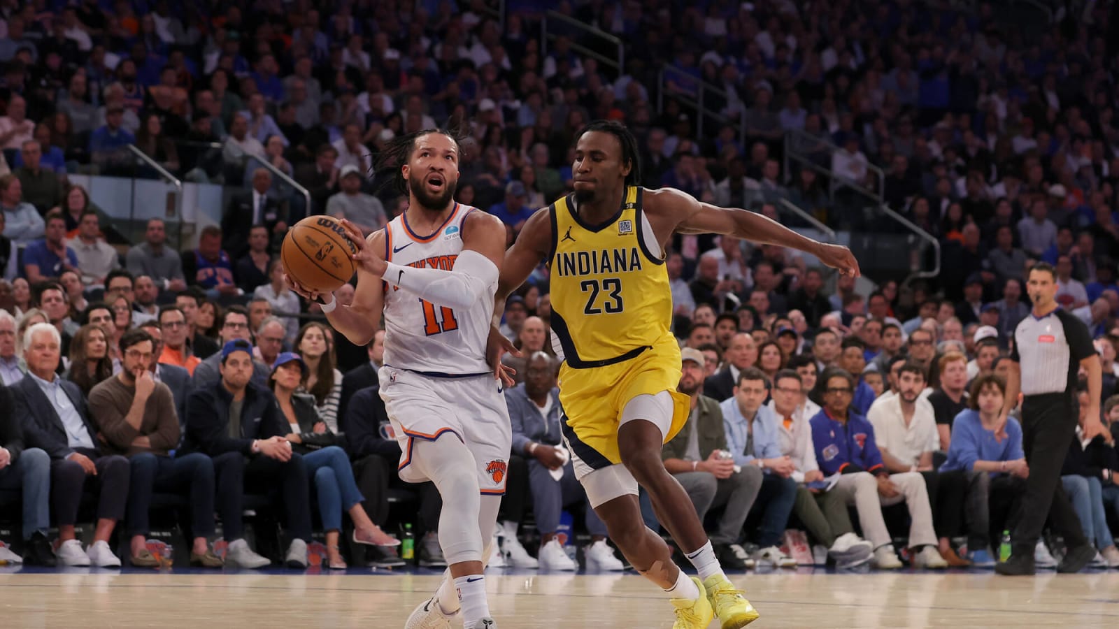 Knicks’ Jalen Brunson joins ‘GOAT’ company with fourth-straight 40-point performance in Game 1