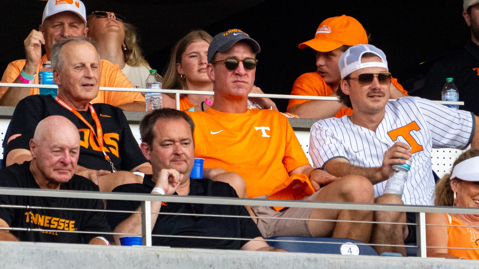 Peyton Manning, Rick Barnes, Josh Heupel, and Morgan Wallen watching final out of College World Series is a must-watch for Vols fans