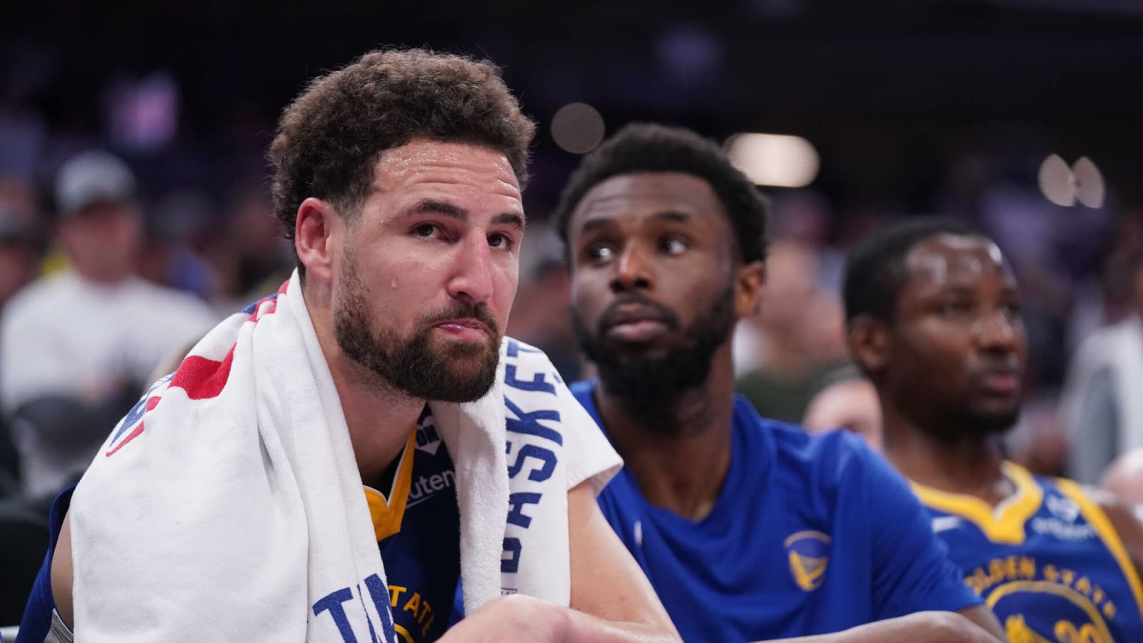 Watch: ‘Gutted’ Klay Thompson soaks it all in before leaving the court in what could’ve been his final game in Warriors colors after humiliating scoreless outing against Kings