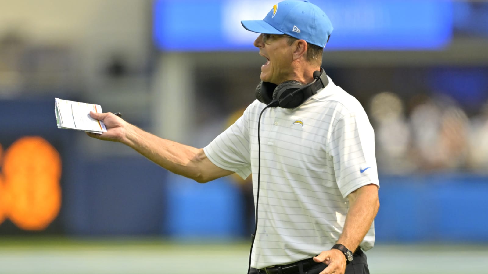 Chargers reveal priceless locker room reaction from Jim Harbaugh&#39;s first win of the 2024 season
