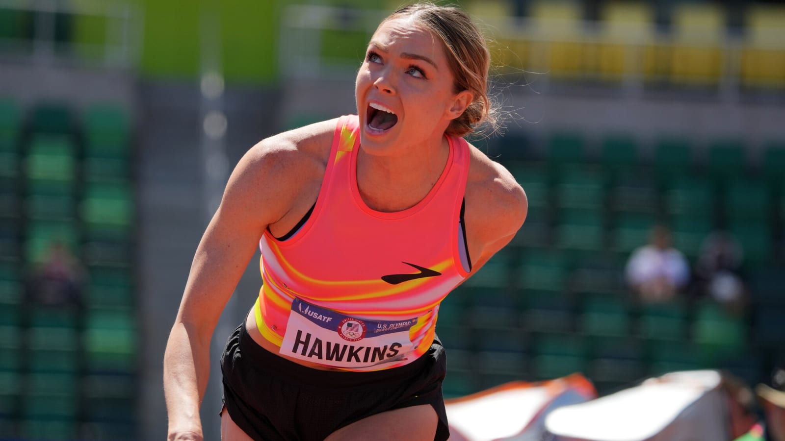 USA Track Olympian Chari Hawkins Recalls Meeting LeBron James When He Was 17