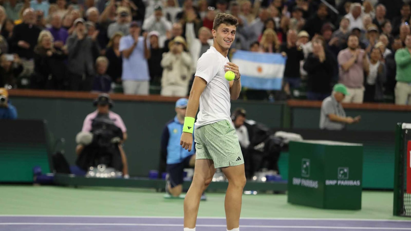 'I&#39;m the guy who beat Novak Djokovic' - Luca Nardi on his reputation at Indian Wells following last year&#39;s victory over the Serbian