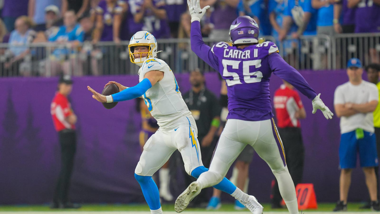 Los Angeles Chargers Hang On Against Vikings For First Win Of Season