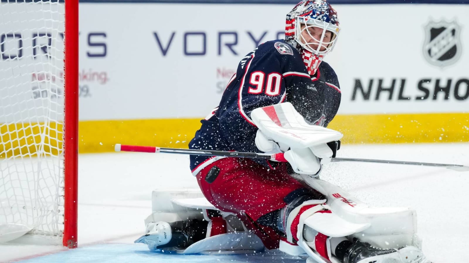 ‘I’m pulling the monster out of me’: Merzlikins sounds off on trade request after beating Canucks