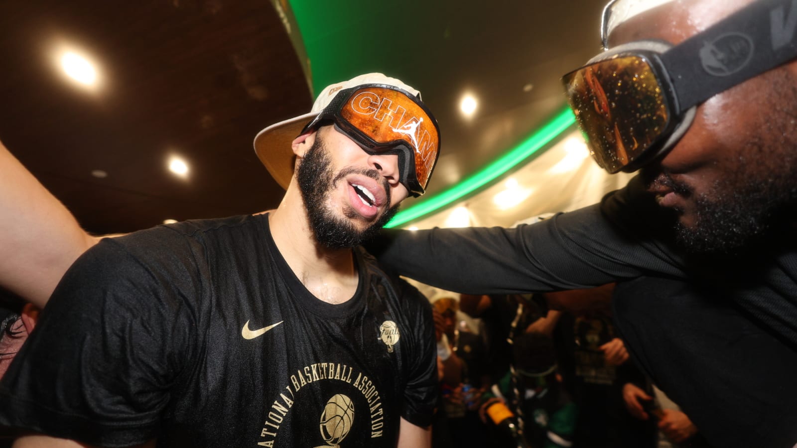 'Jayson Tatum Trying His Hardest To Recreate Every NBA Title Celebration Moment' - Fan Mocks Celtics Star