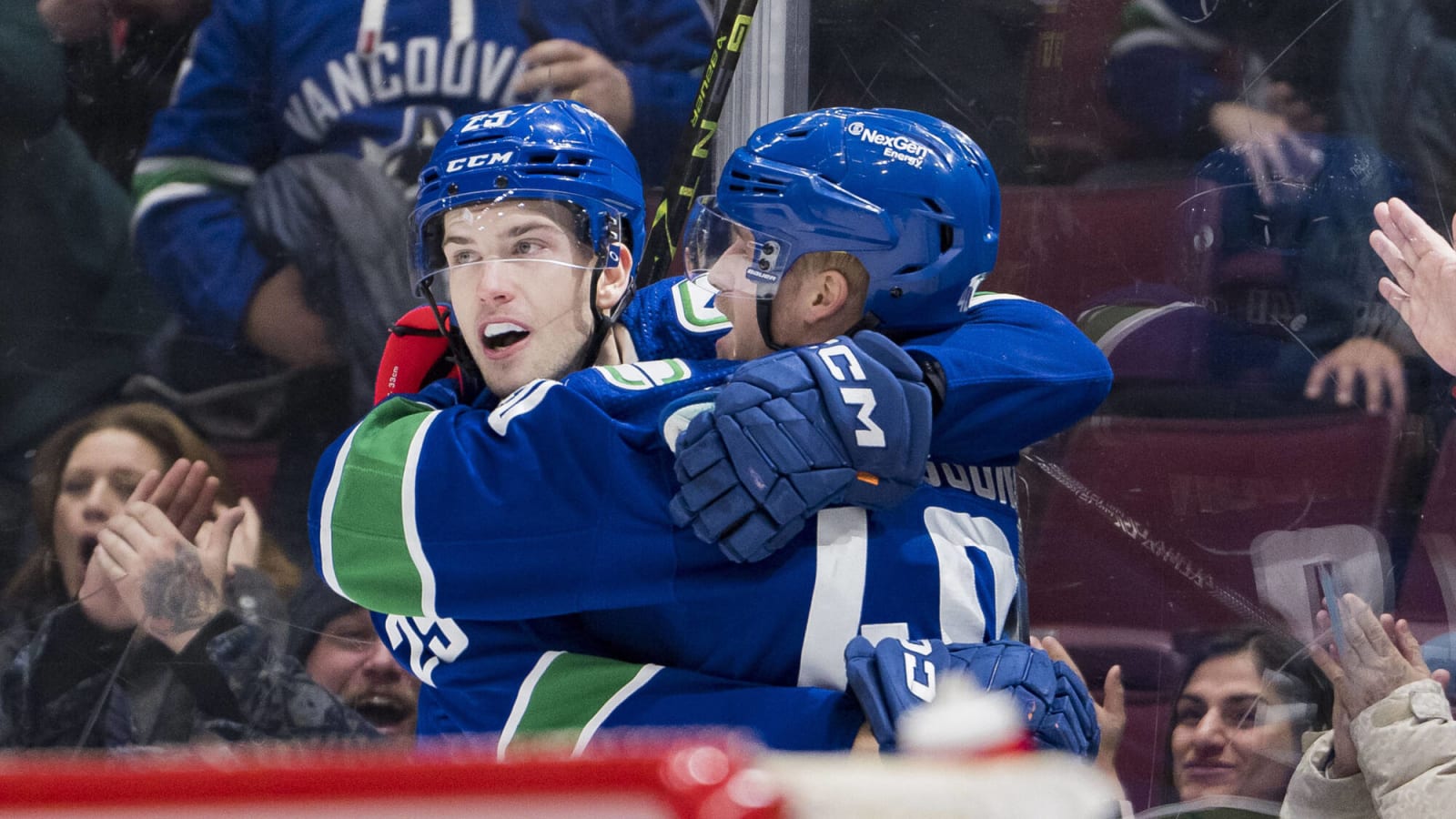 Vancouver Canucks place Lane Pederson on waivers after he skated on the first line at morning skate