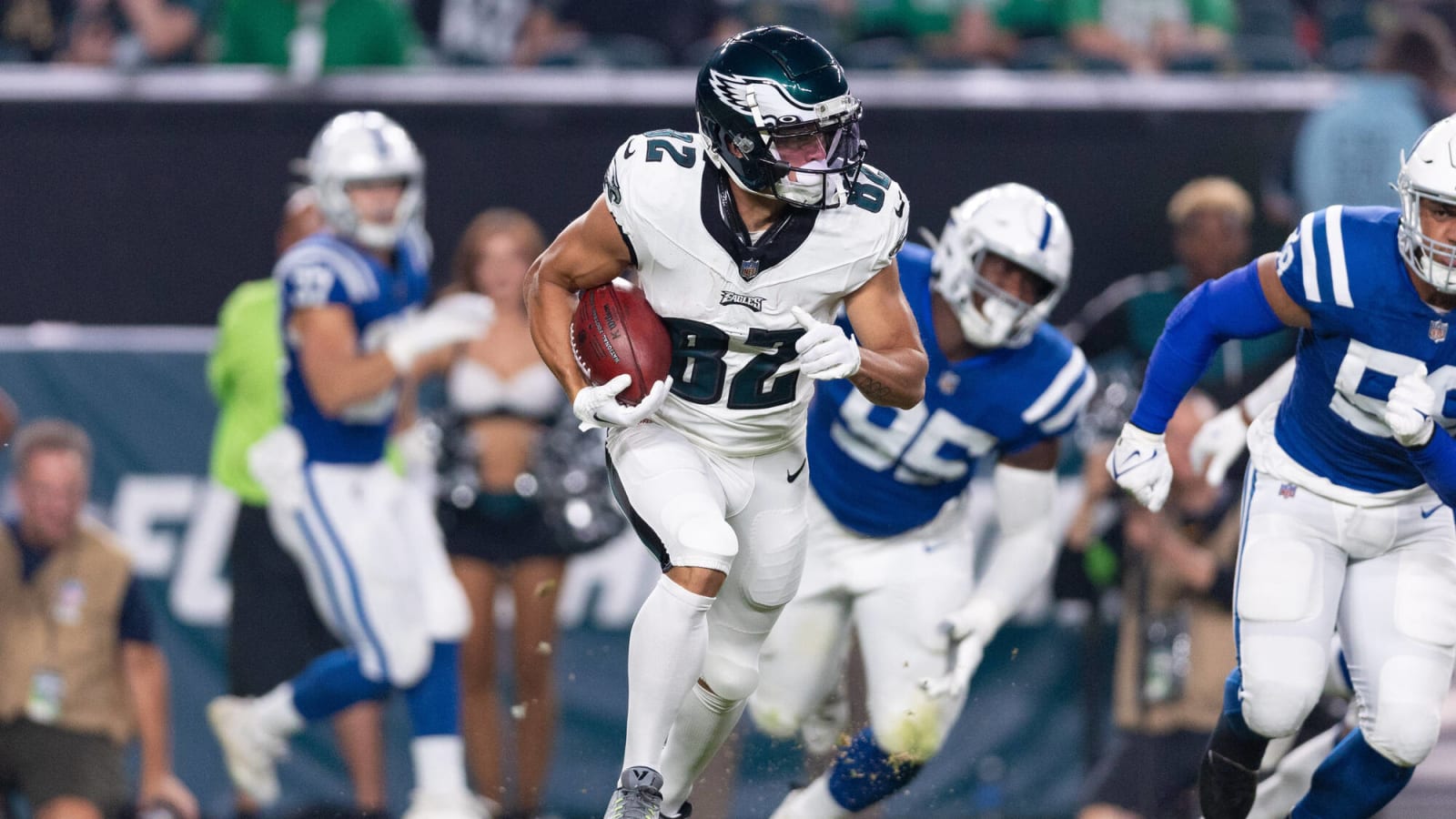 The Eagles announced that they have signed 13 players to their practice squad