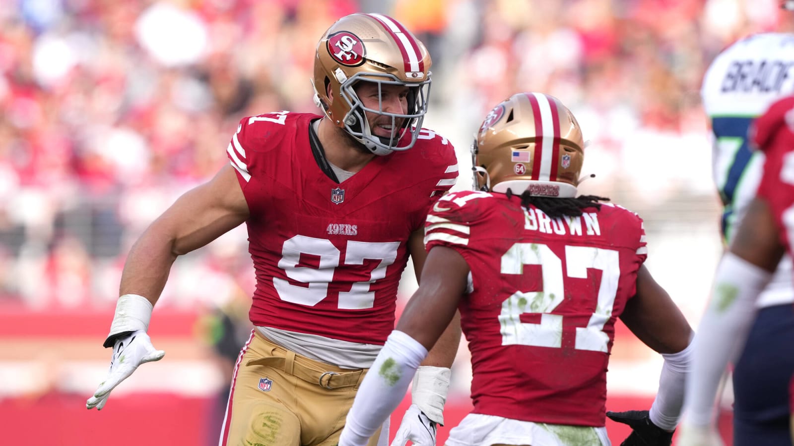 49ers&#39; Nick Bosa talks Fred Warner for DPOY, Brock Purdy&#39;s rise