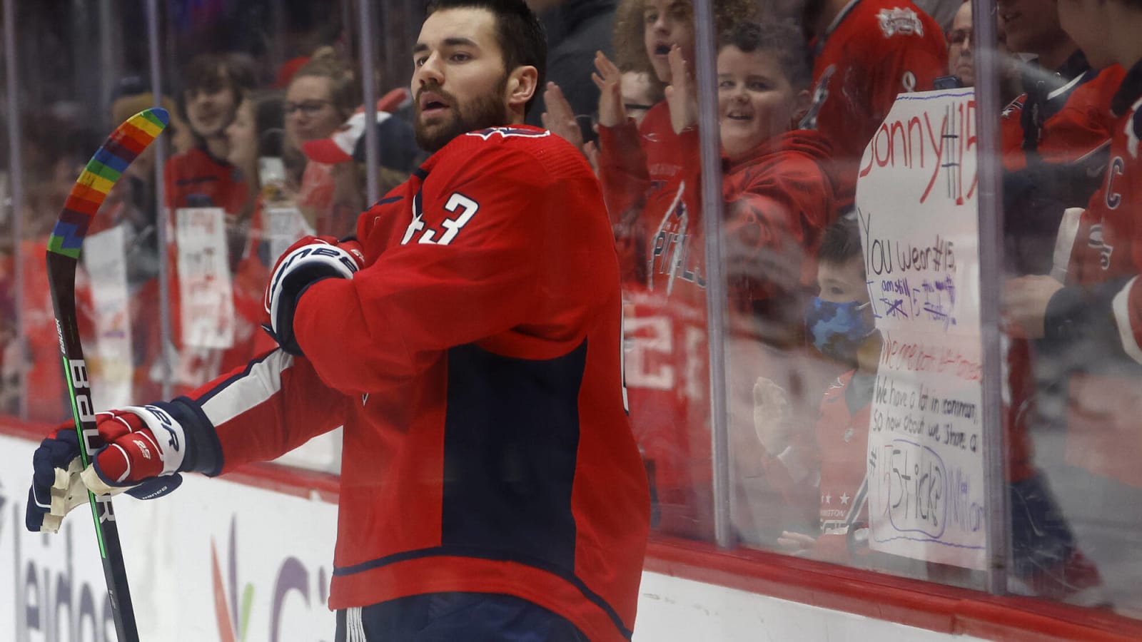 Tom Wilson day-to-day after exiting game with lower-body injury