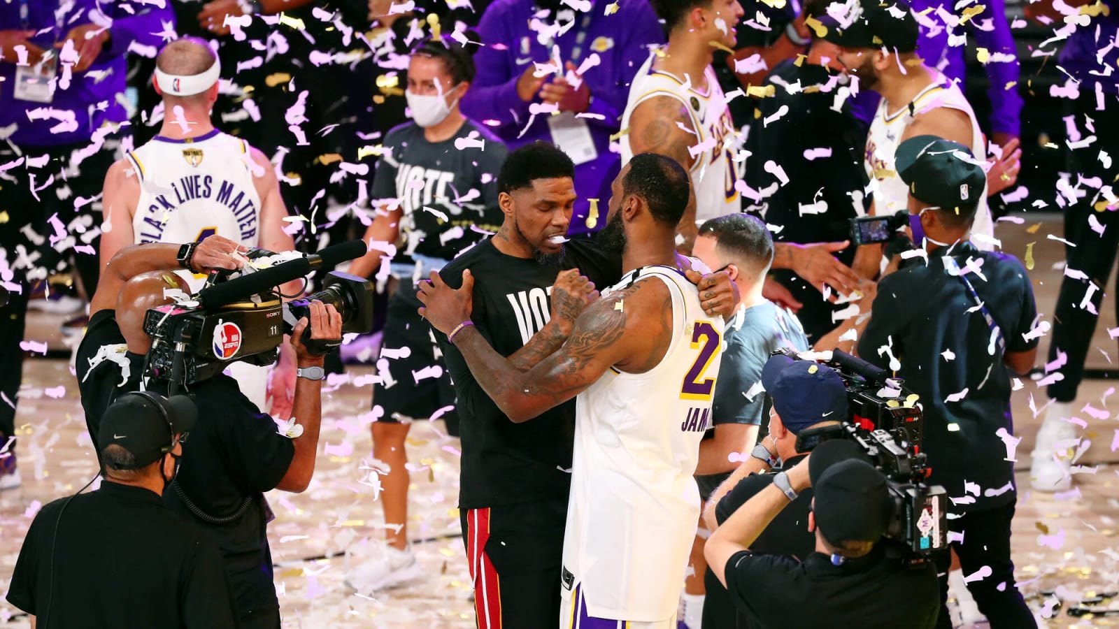 LeBron James Reacts To Udonis Haslem Getting His Jersey Retired By The Heat